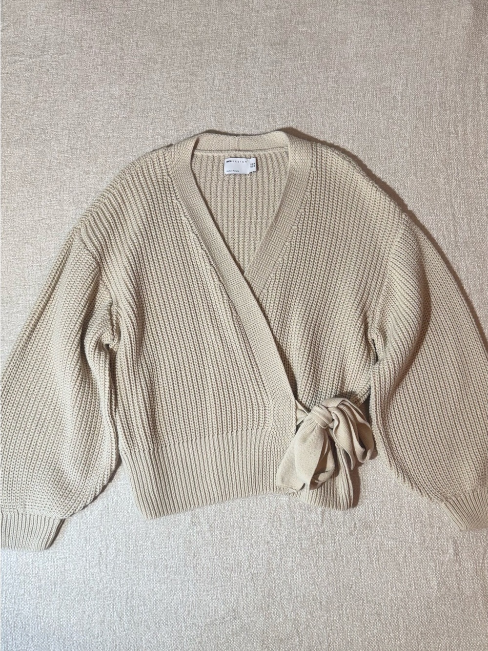 ASOS Design Chunky Knit Wrap Cardigan size 10